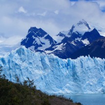 More than 60 meter high glacier front